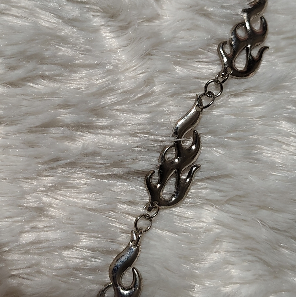Vintage SilverTone Flame Chain Belt/ See Pics Information - Picture 16 of 16